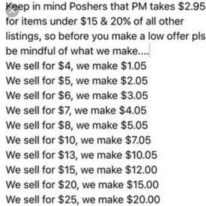 Please keep in mind when making offers...